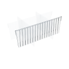 MBS PC 620, příčka transparentní, 100x600